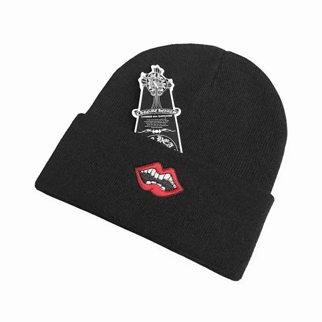 Chrome Hearts Hats Embroidered cross-motif beanie product detail image 10