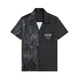 Prada Camouflage-Panelled Short-Sleeve Shirt [35 styles]