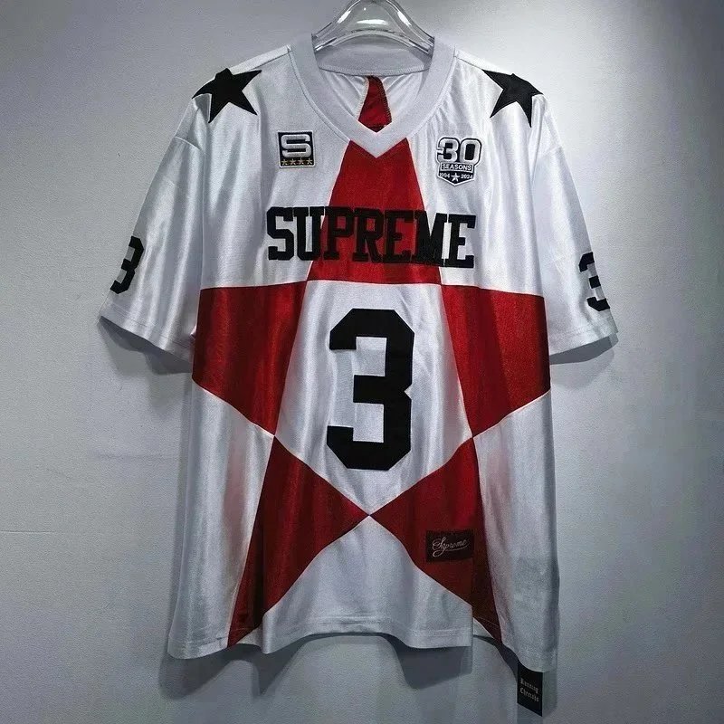 Supreme Football Jerseys Number 3 Star Graphic Jersey — 2