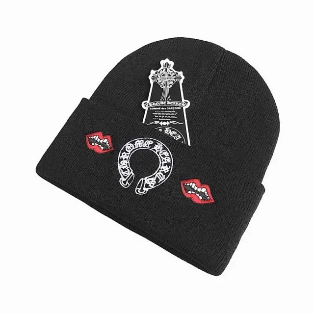 Chrome Hearts Hats Embroidered cross-motif beanie product detail image 12