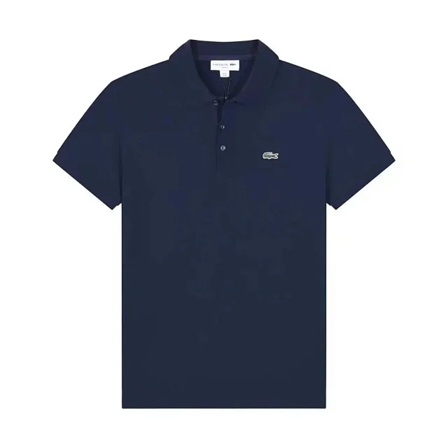 Lacoste Shirts Short-sleeve polo shirt with crocodile chest patch product detail image 5