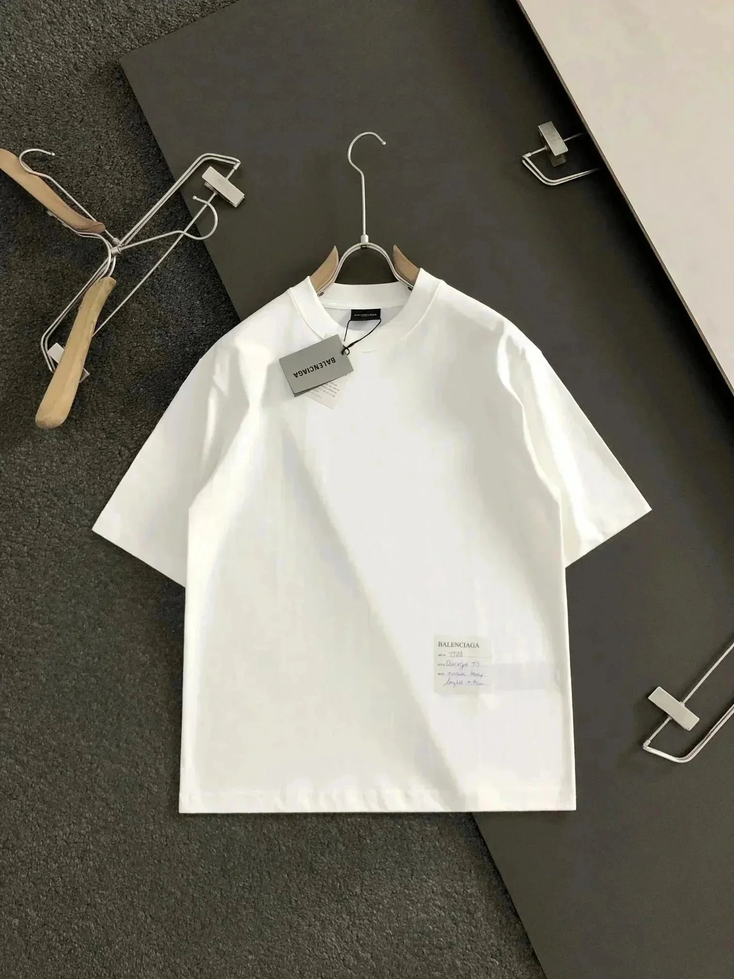 Balenciaga T-Shirts Short-Sleeve Logo Print — 34