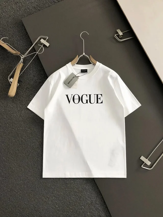 Balenciaga T-Shirts Short-Sleeve Logo Print product detail image 11
