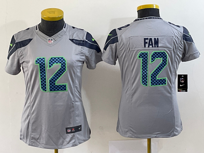 Nike Vapor Untouchable Limited Seattle Seahawks Fan Jersey - Gray Alternate (12) [14 styles]