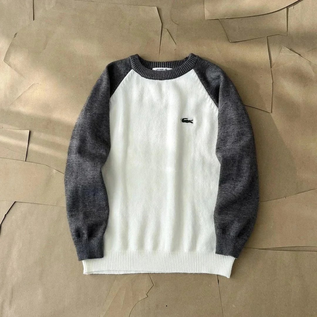 Lacoste Knitwear Crewneck crocodile-logo sweater — 39