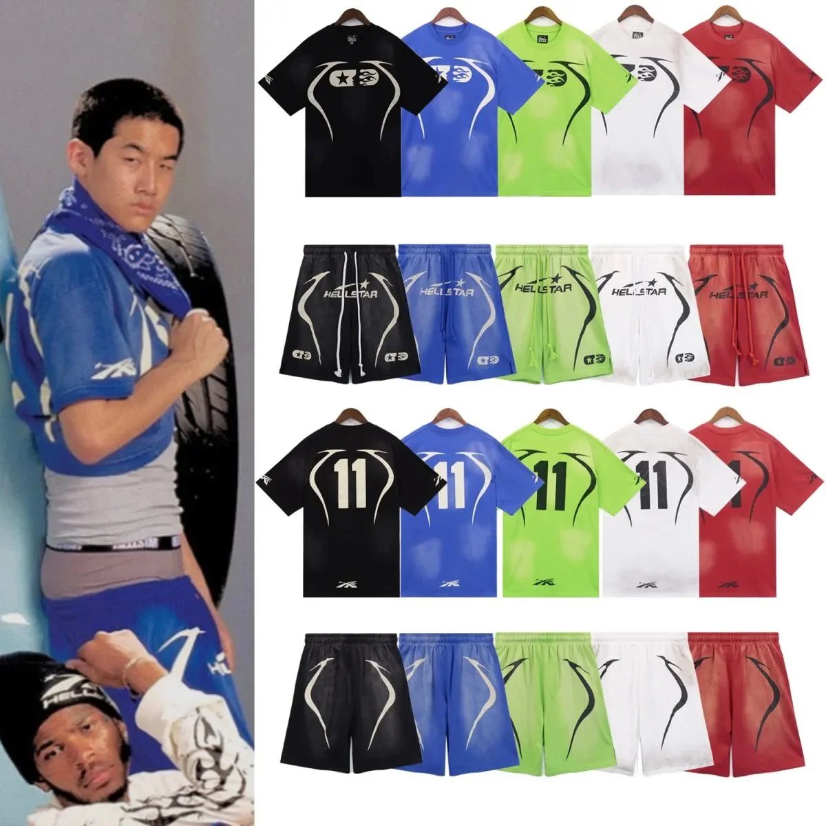 Hellstar 11 Graphic T-Shirt/Shorts Set [5 styles]
