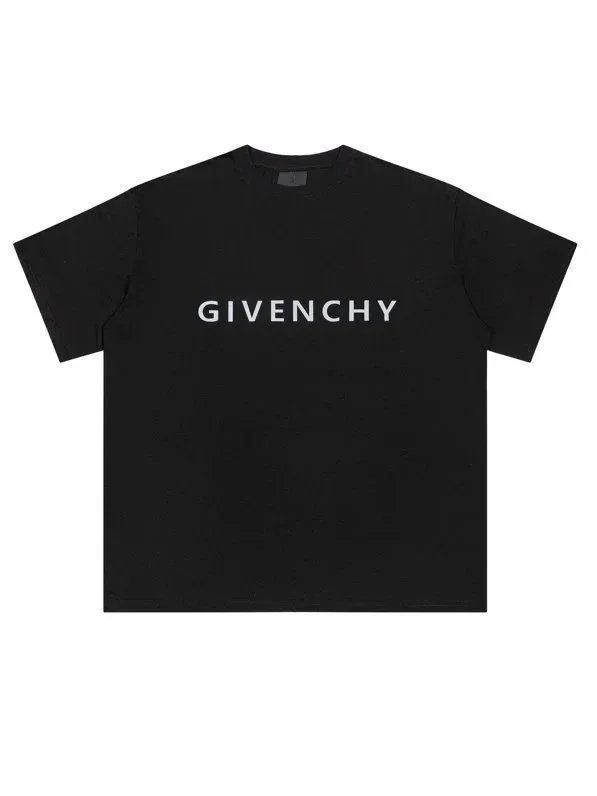 Givenchy T-Shirts Short-Sleeve Crewneck Logo T-Shirt — 37
