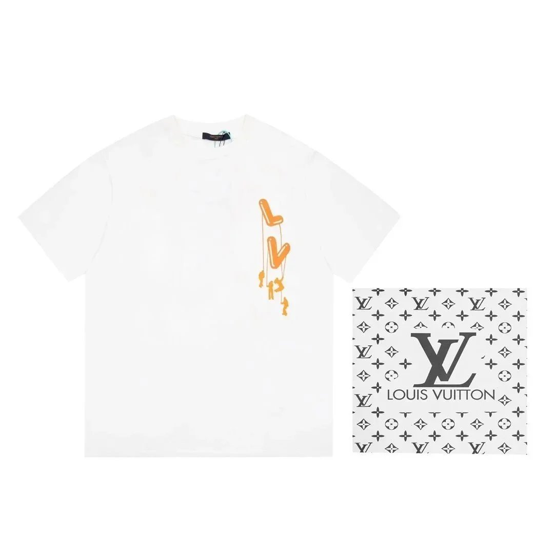 Louis Vuitton T-Shirts Short-Sleeve Logo Print image 5