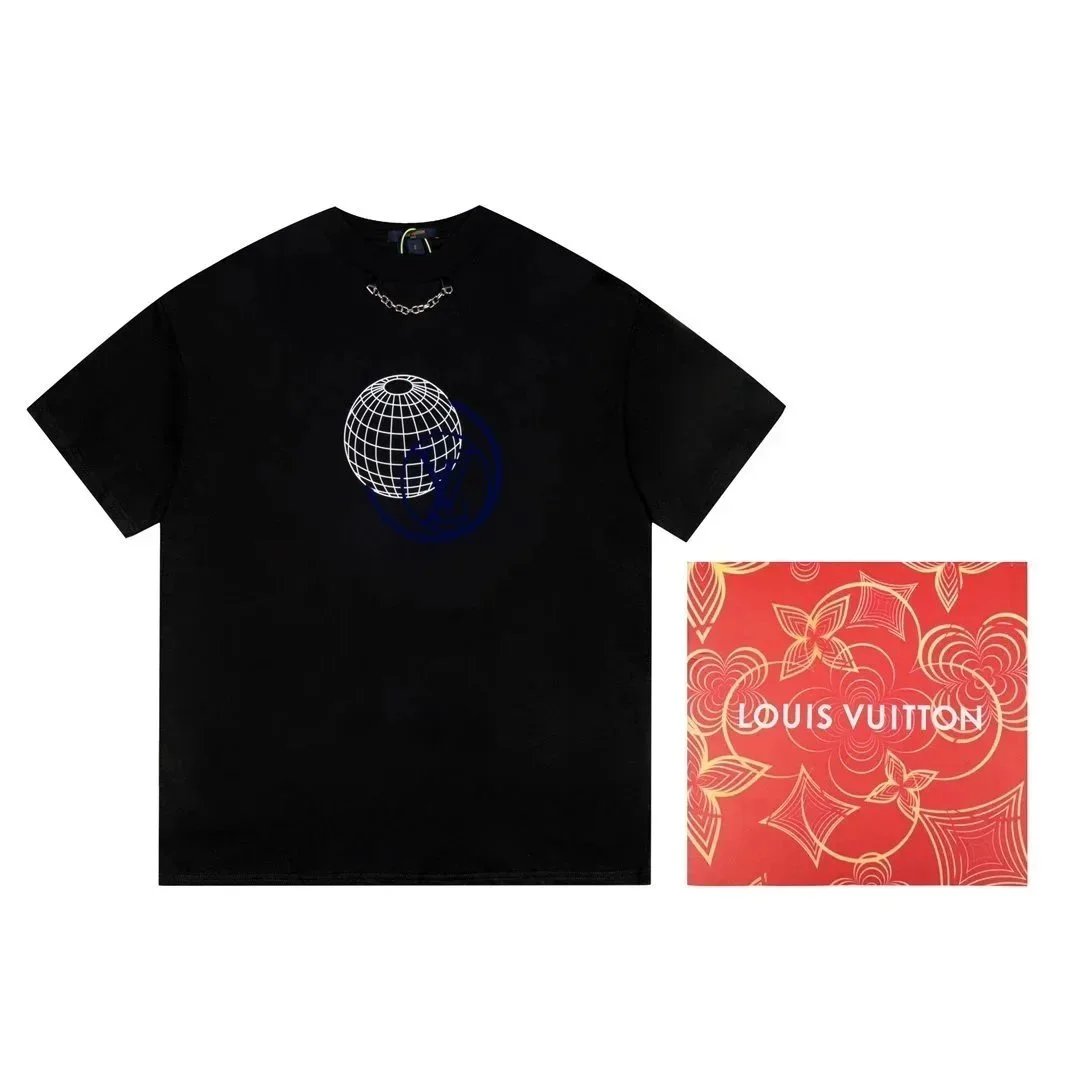 Louis Vuitton T-Shirts Short-Sleeve Logo Print image 9