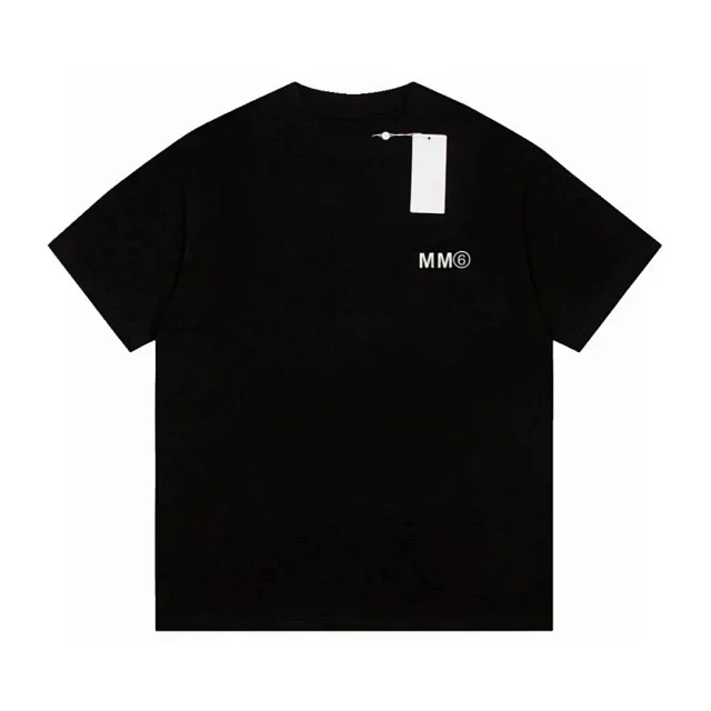 MM6 Maison Margiela T-Shirts Numbered logo print short-sleeve T-shirt product detail image 3