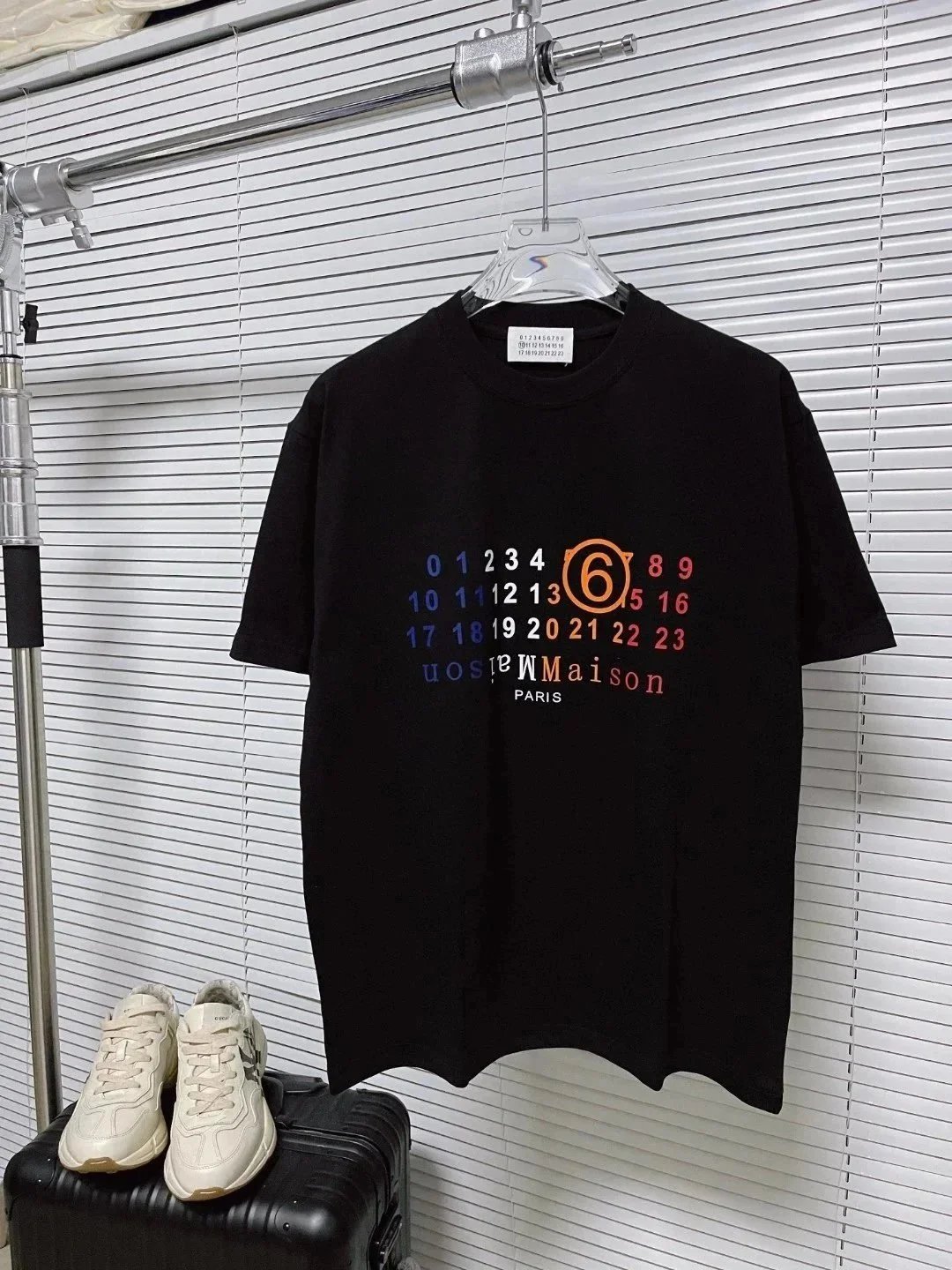 MM6 Maison Margiela T-Shirts Numbered logo print short-sleeve T-shirt image 11
