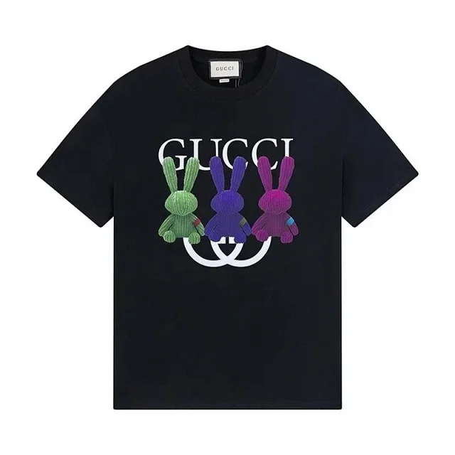 Gucci T-Shirts Short-Sleeve Logo Graphic product detail image 2