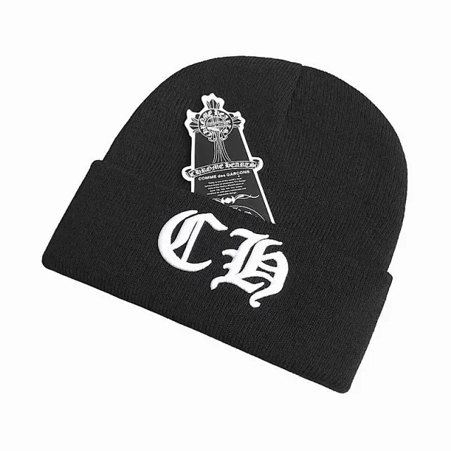 Chrome Hearts Hats Embroidered cross-motif beanie product detail image 11