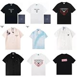 Prada Triangle Logo T-Shirts and Short-Sleeve Shirts [37 styles]
