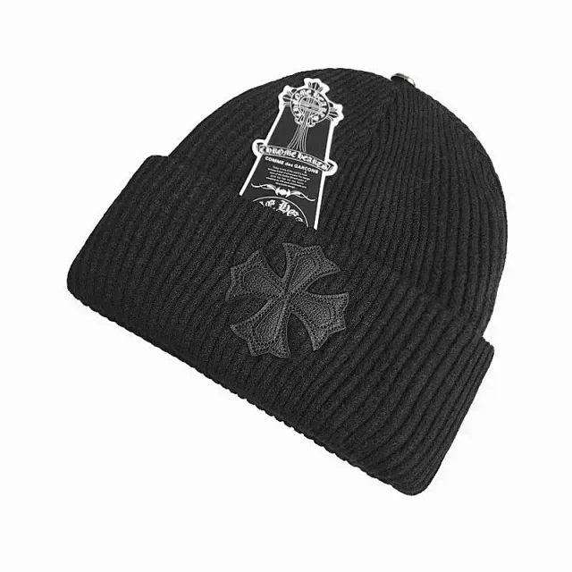 Chrome Hearts Hats Embroidered cross-motif beanie product detail image 24