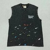 Gallery Dept. Paint Splatter Sleeveless Denim Tee