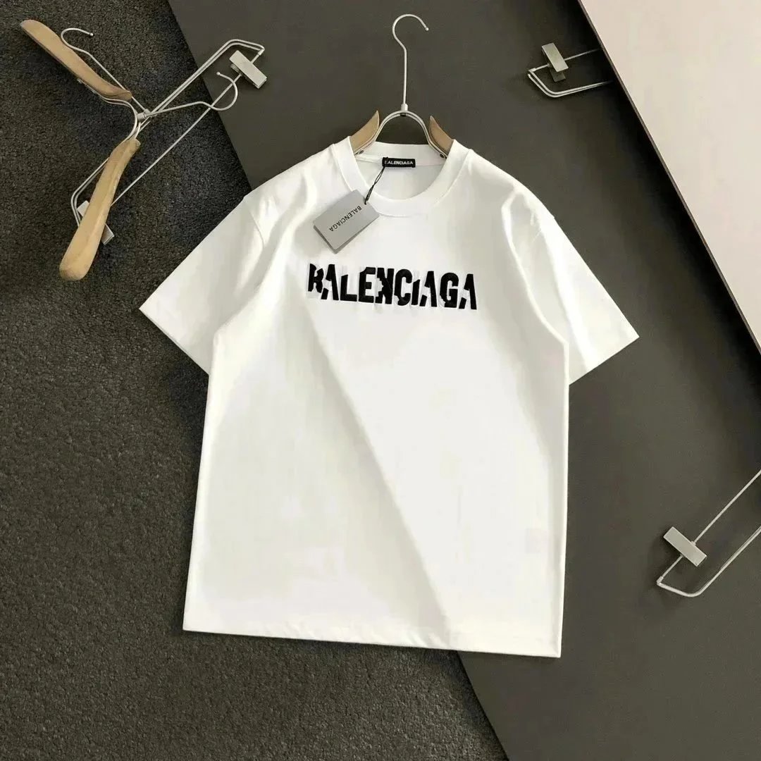 Balenciaga T-Shirts Short-Sleeve Logo Print image 13