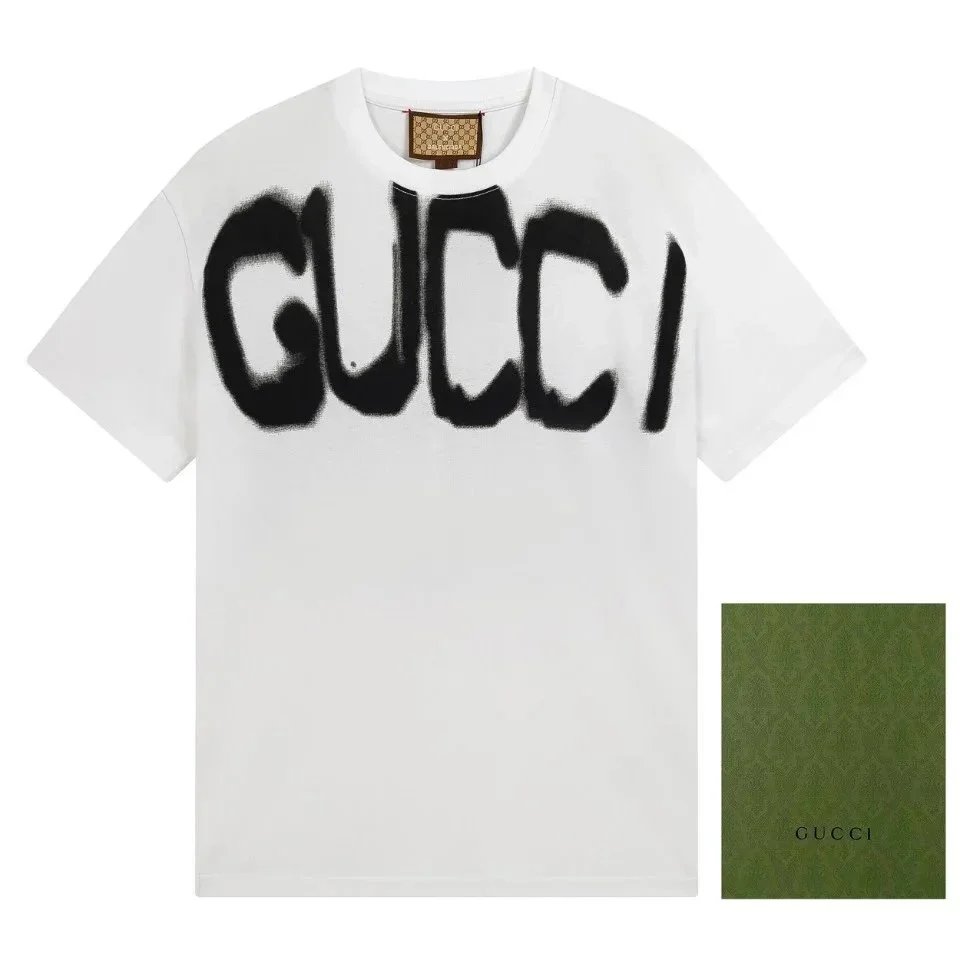 Gucci T-Shirts Short-Sleeve Logo Graphic image 7