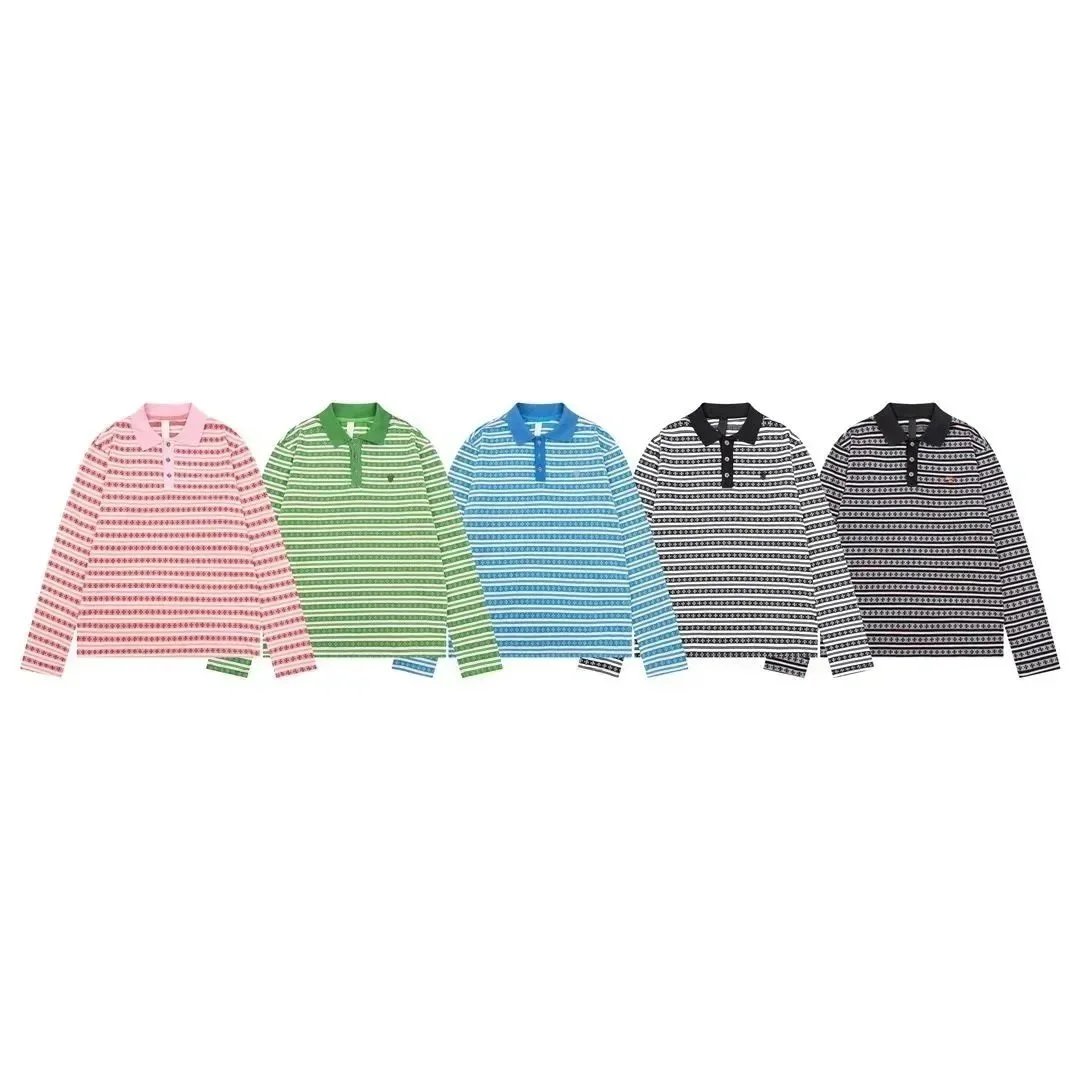 Polo Ralph Lauren Striped Long-Sleeve Polo Shirt [5 styles] | 7522762826 product reference