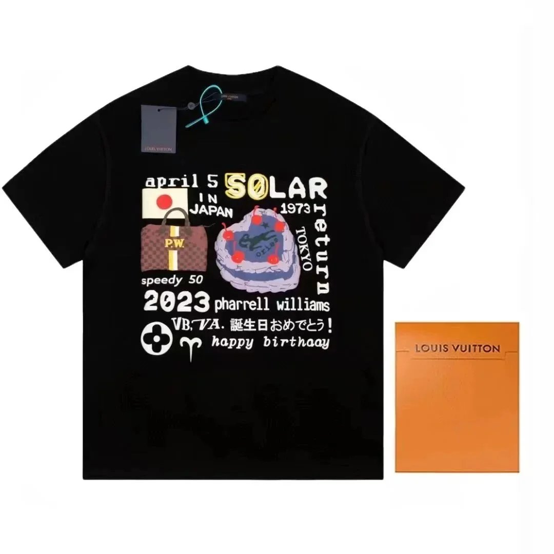 Louis Vuitton T-Shirts Graphic Print — 13