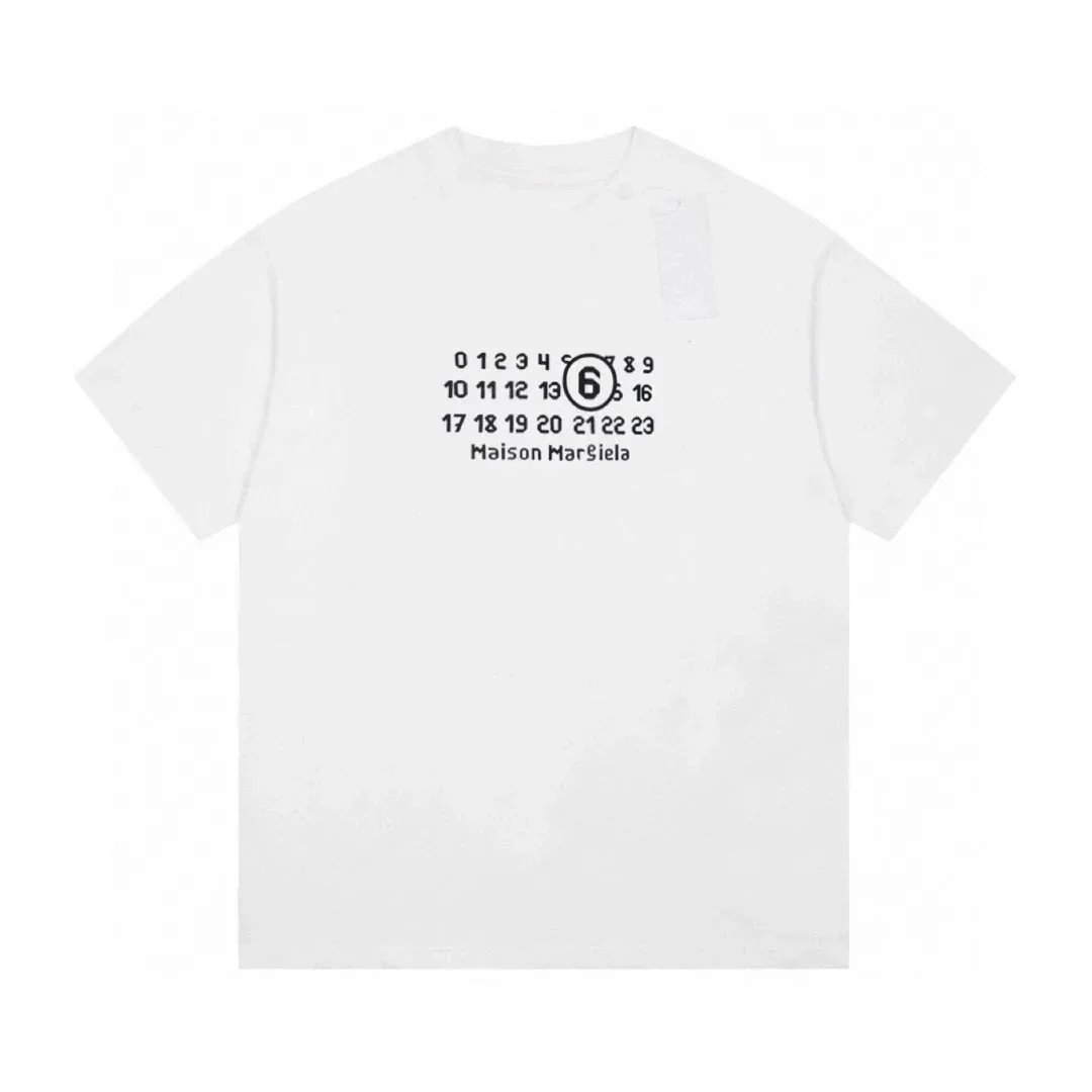 MM6 Maison Margiela T-Shirts Numbered logo print short-sleeve T-shirt image 5