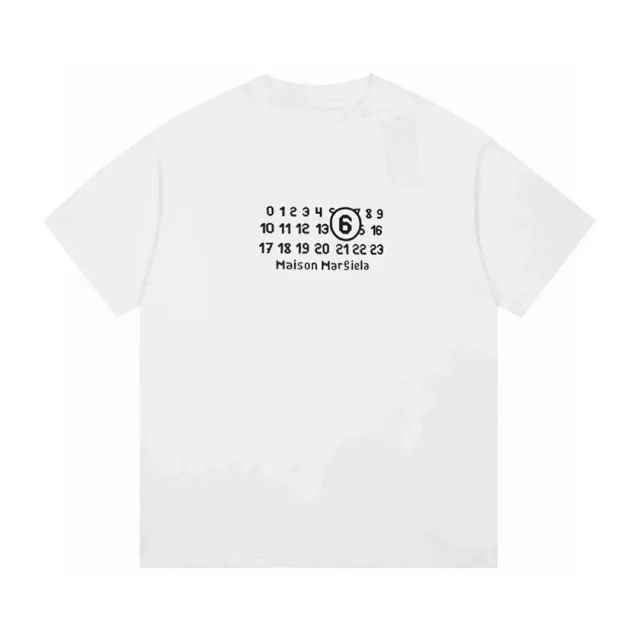 MM6 Maison Margiela T-Shirts Numbered logo print short-sleeve T-shirt product detail image 5