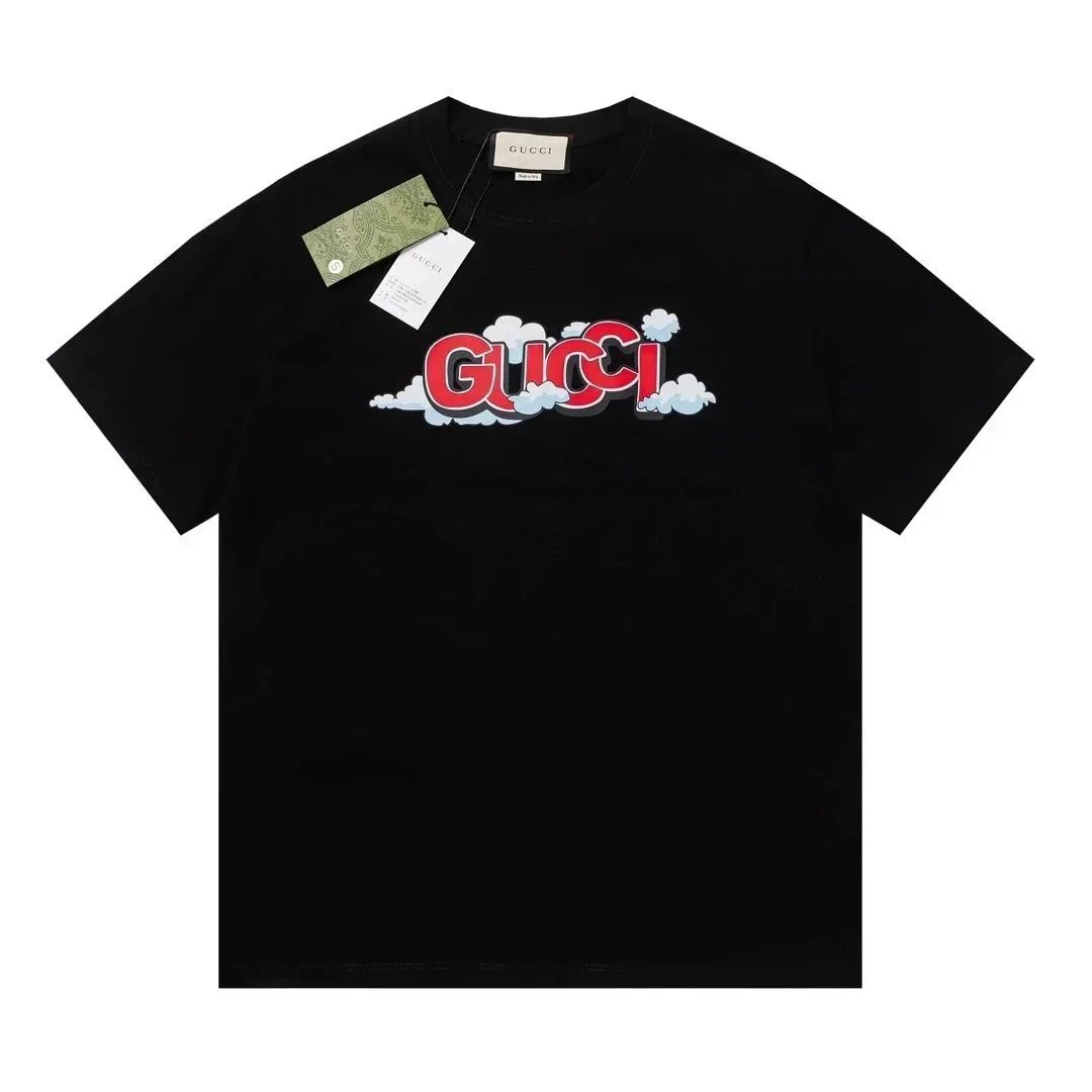Gucci T-Shirts Short-Sleeve Logo Graphic image 5