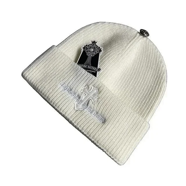 Chrome Hearts Hats Embroidered cross-motif beanie product detail image 37