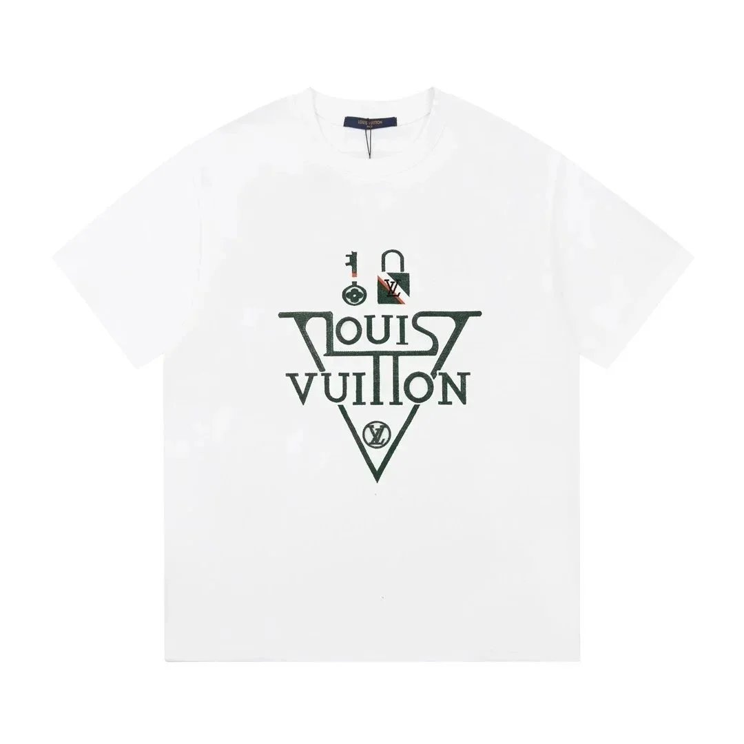 Louis Vuitton T-Shirts Short-Sleeve Logo Graphic image 3