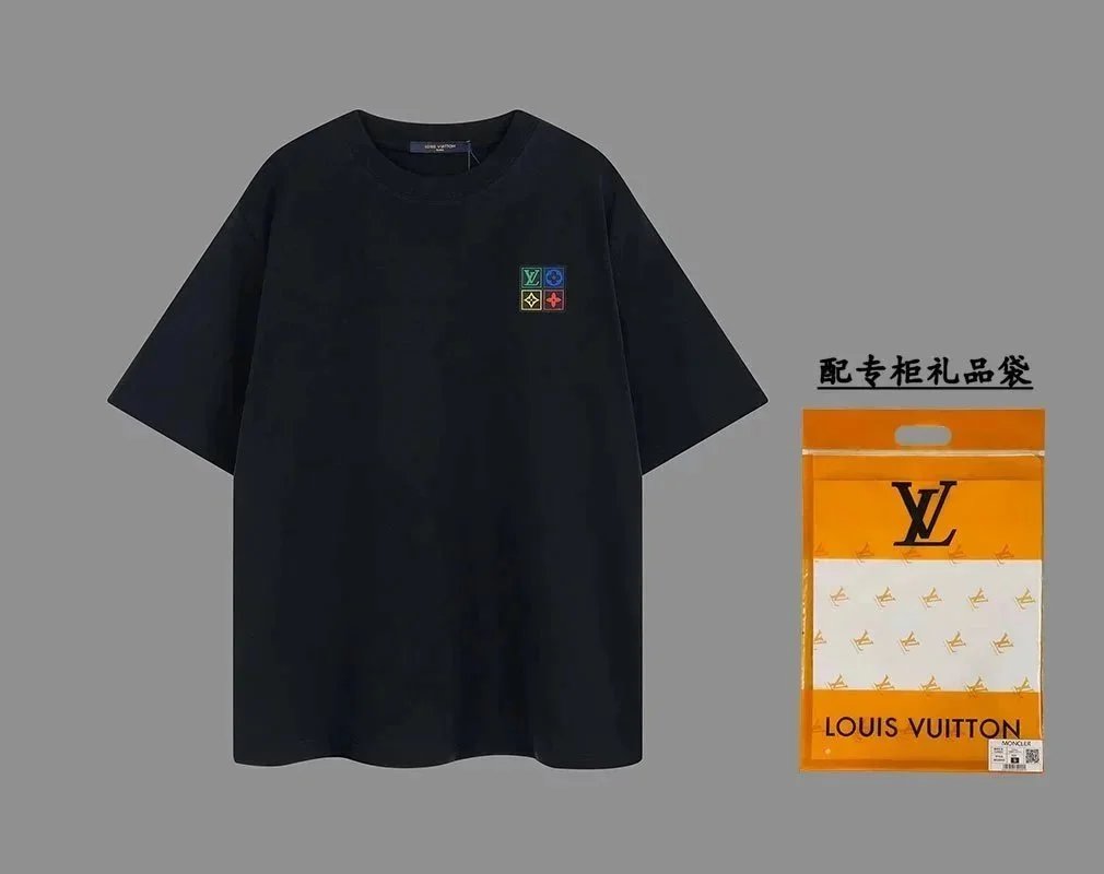 Louis Vuitton T-Shirts Short-Sleeve Logo Graphic — 5