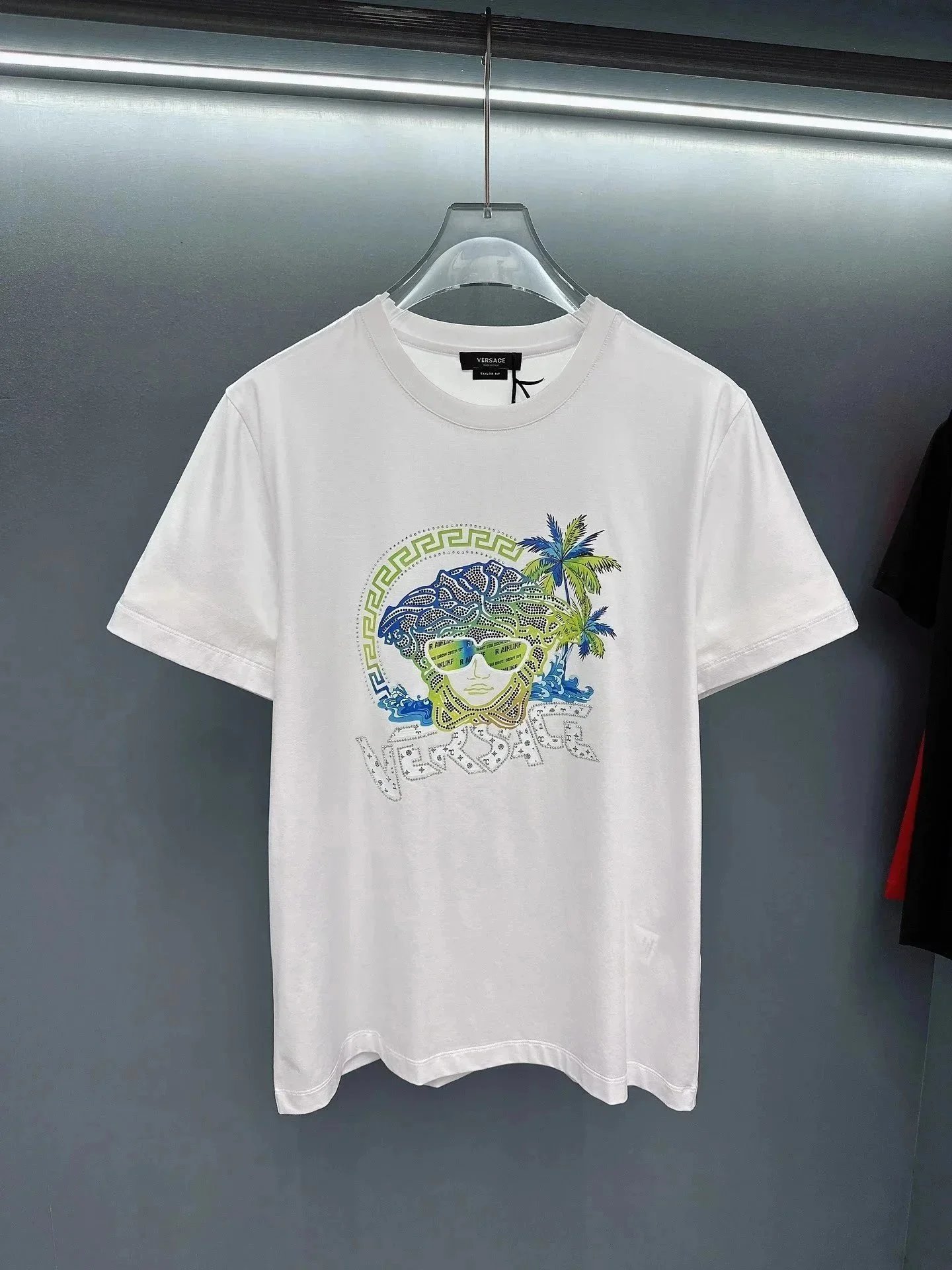Versace T-Shirts Short-Sleeve Graphic Logo image 2