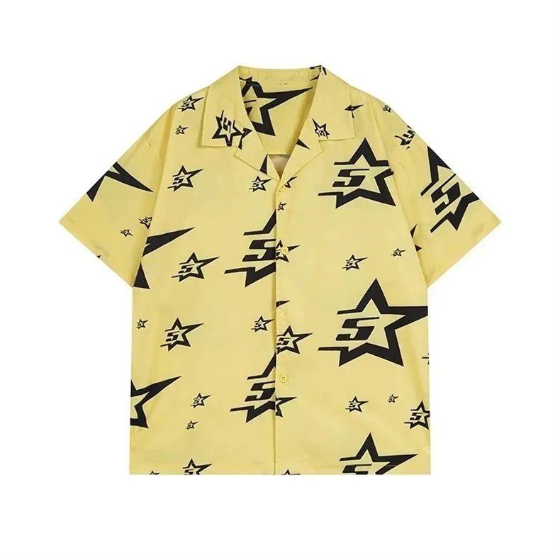 Unbranded Shirts Short-Sleeve Button-Up Star Print Shirt image 11