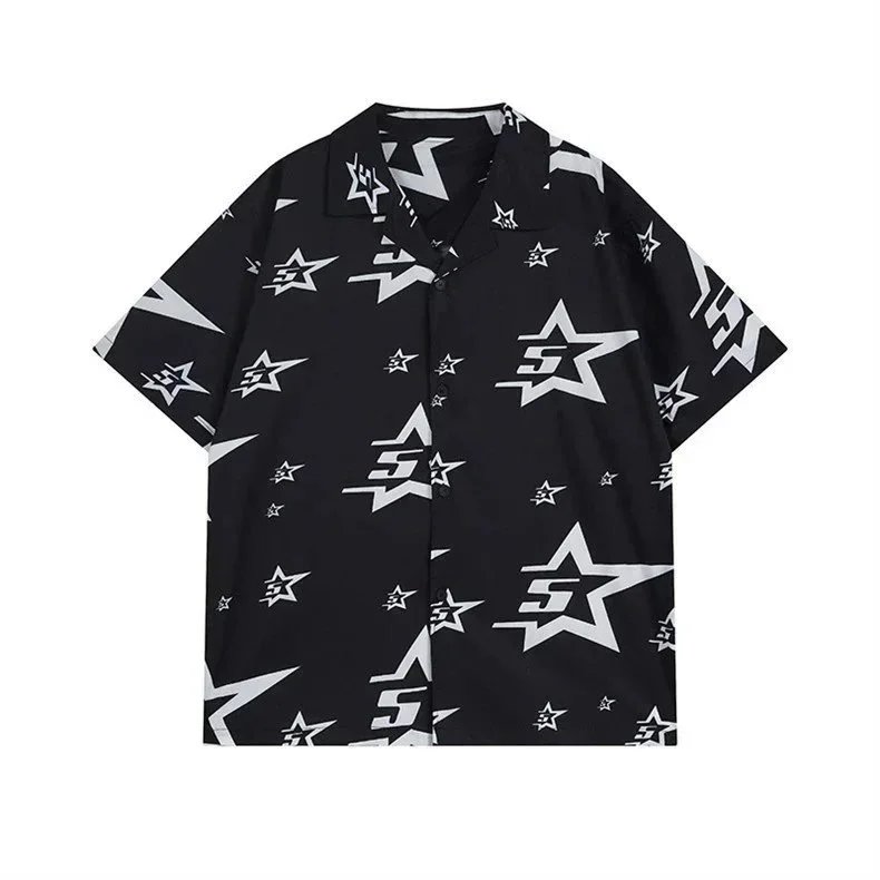 Unbranded Shirts Short-Sleeve Button-Up Star Print Shirt image 15