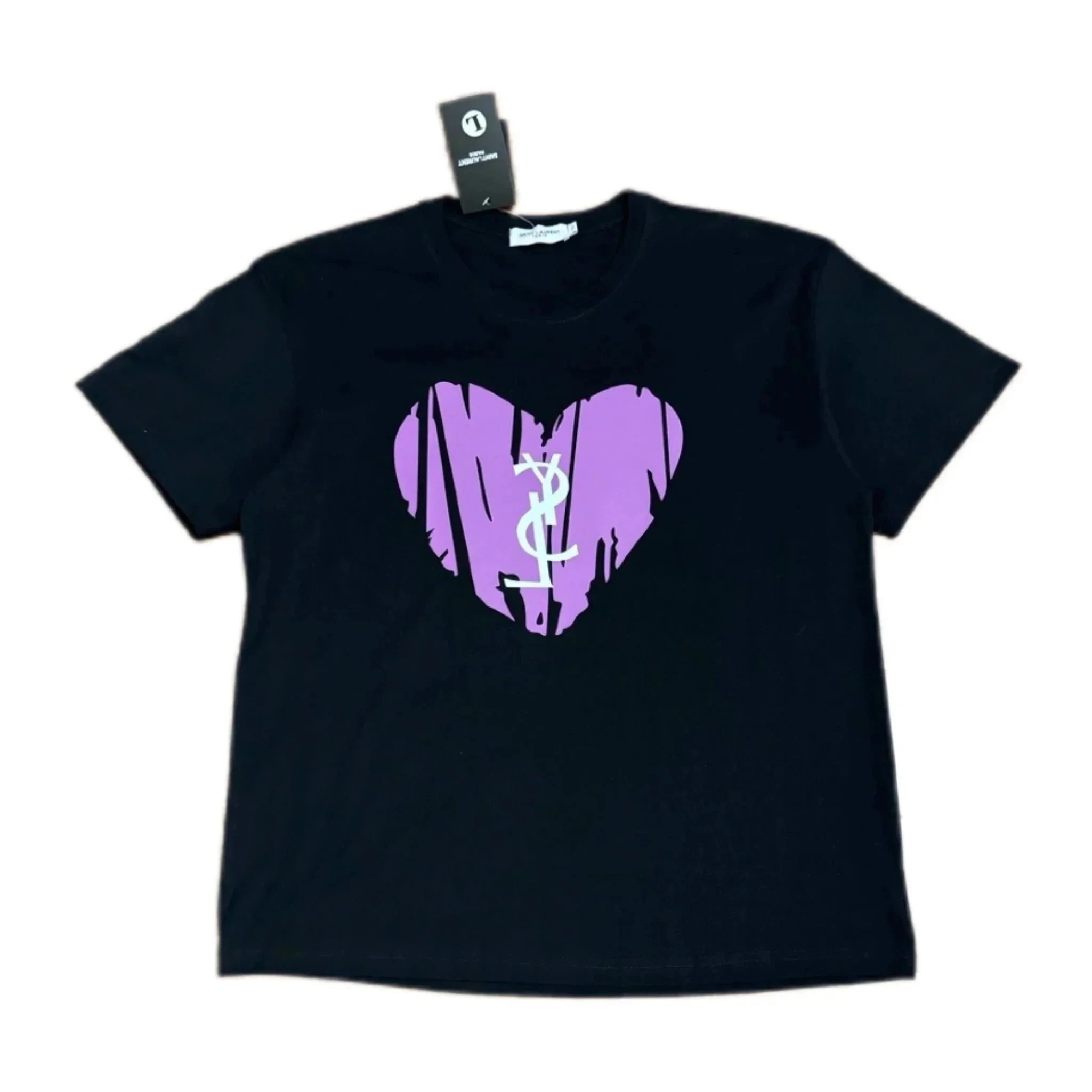 Saint Laurent Heart Logo T-Shirt