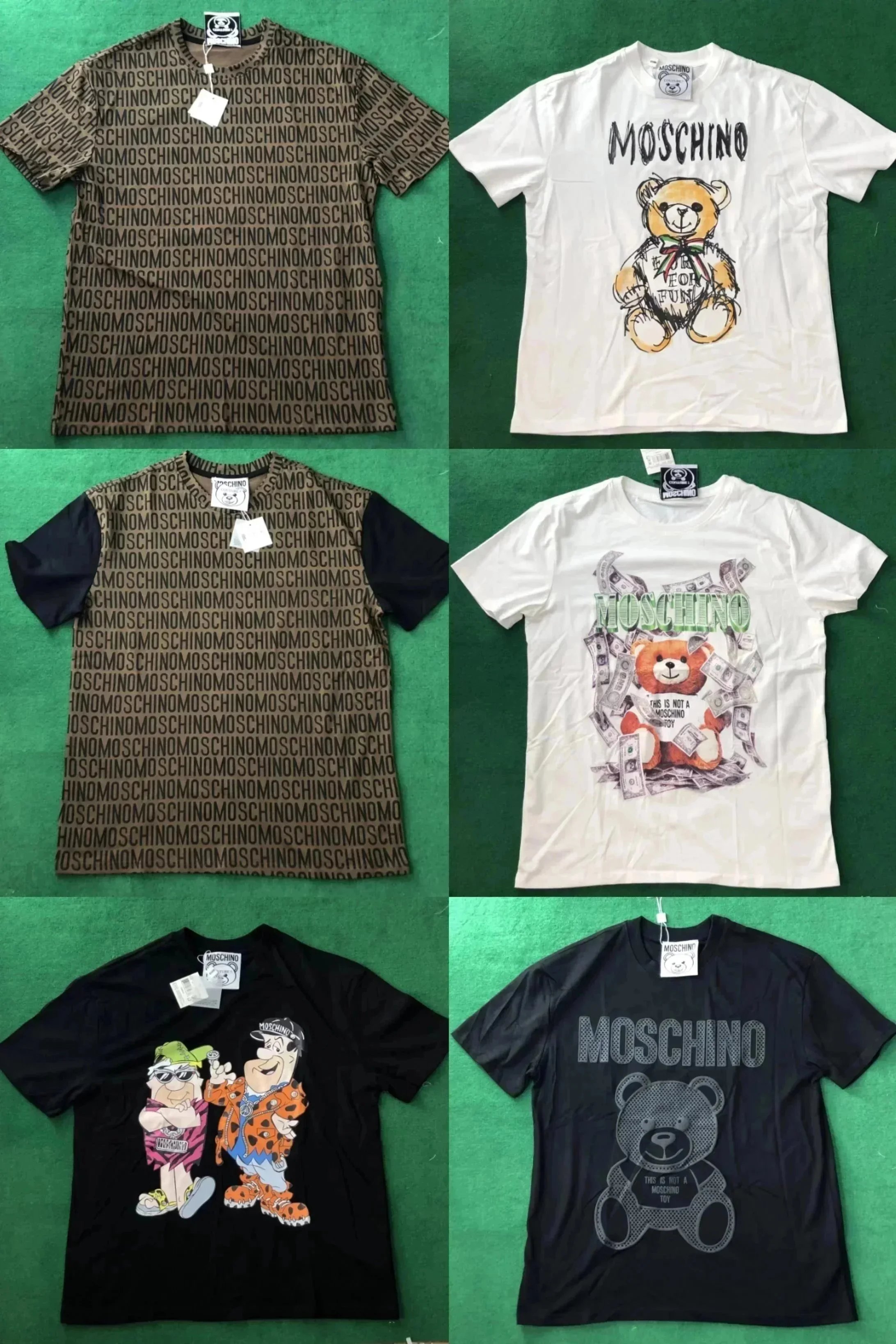 Moschino Teddy Bear & Logo Print T-Shirts [37 styles]