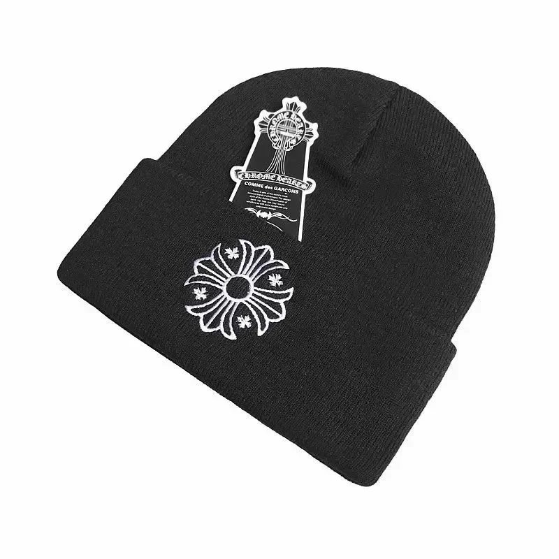 Chrome Hearts Hats Embroidered cross-motif beanie image 4