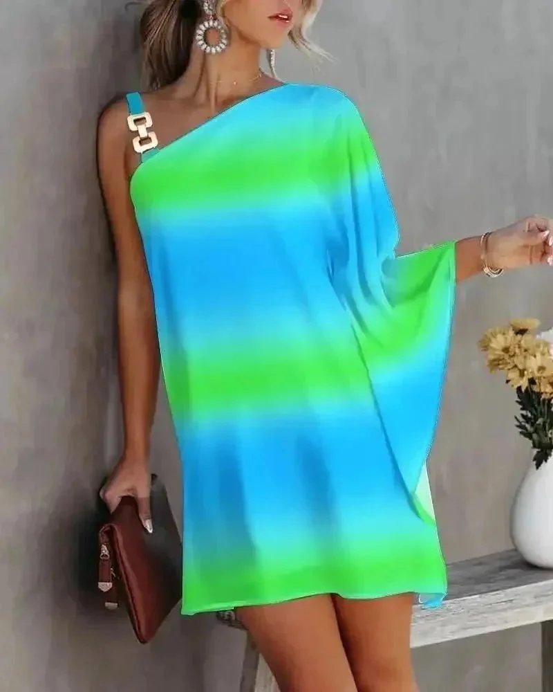 Unbranded Dresses Halter Neck Printed Swing Dress — 16