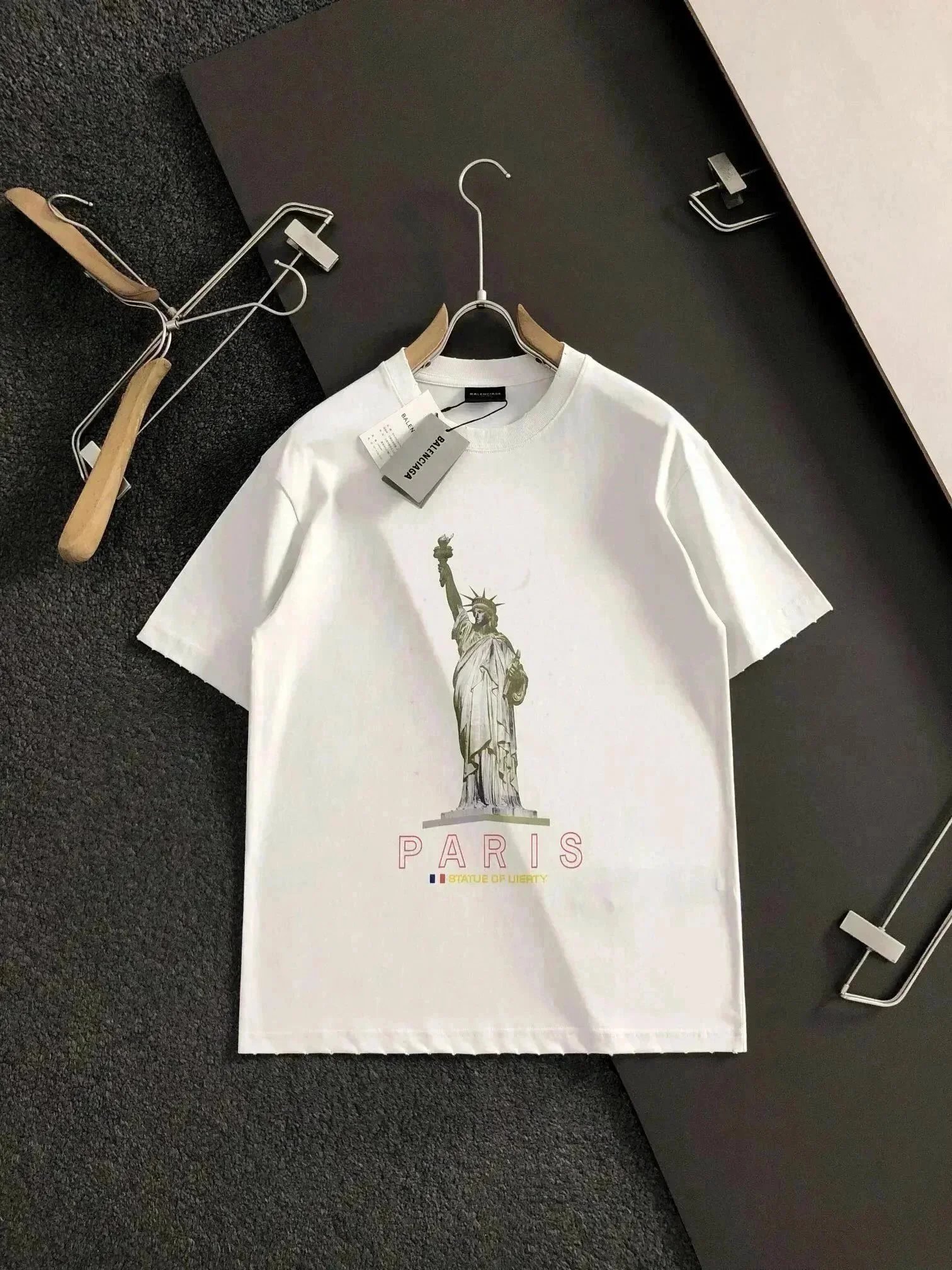 Balenciaga T-Shirts Short-Sleeve Logo Print — 16