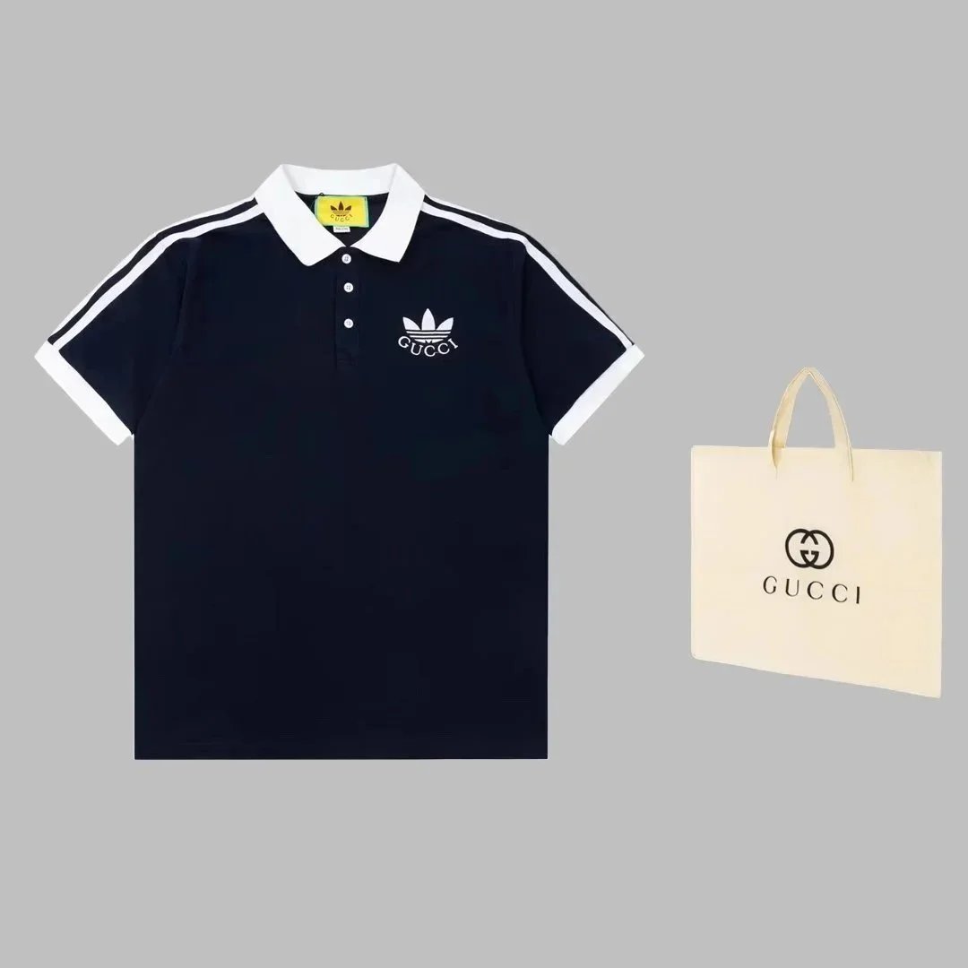Gucci Shirts Short-Sleeve Polo Shirt with Trefoil Logo image 5