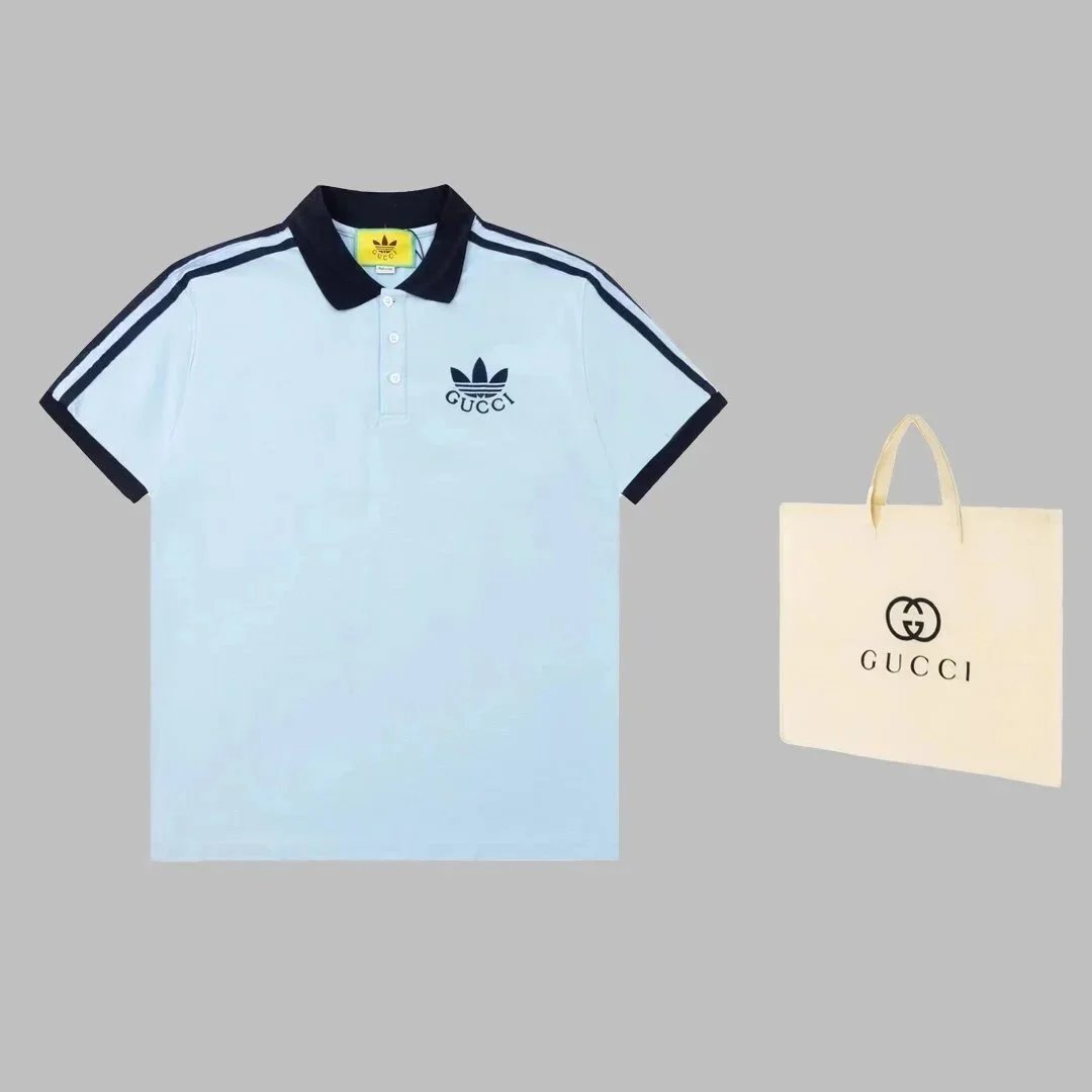 Gucci Shirts Short-Sleeve Polo Shirt with Trefoil Logo image 10