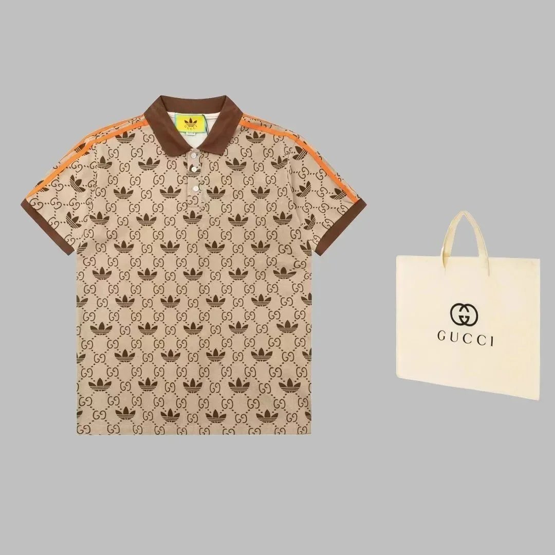 Gucci Shirts Short-Sleeve Polo Shirt with Trefoil Logo image 7
