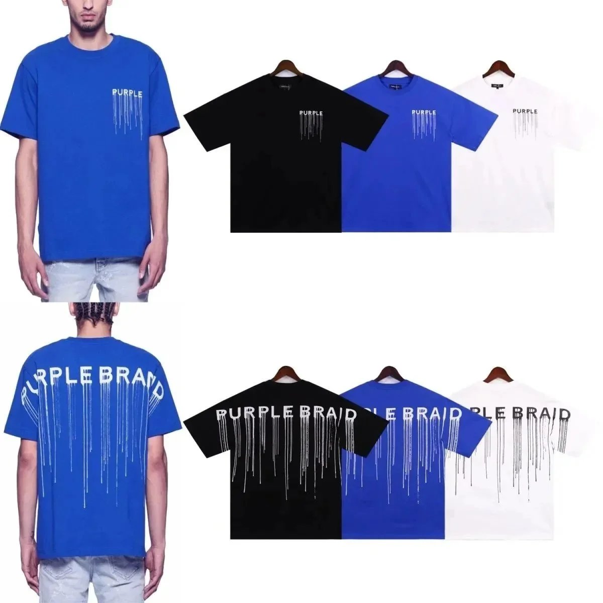 Purple Brand Dripping Logo T-Shirt [9 styles] | 7497370560 product reference