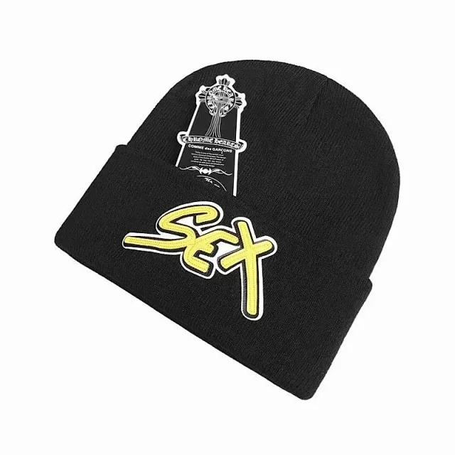 Chrome Hearts Hats Embroidered cross-motif beanie product detail image 14