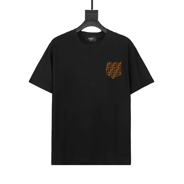 Fendi T-Shirts Short-Sleeve Graphic Logo T-Shirt product detail image 17