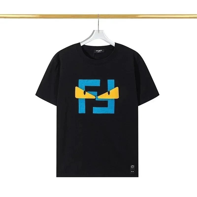Fendi T-Shirts Short-Sleeve Graphic Logo T-Shirt — 32
