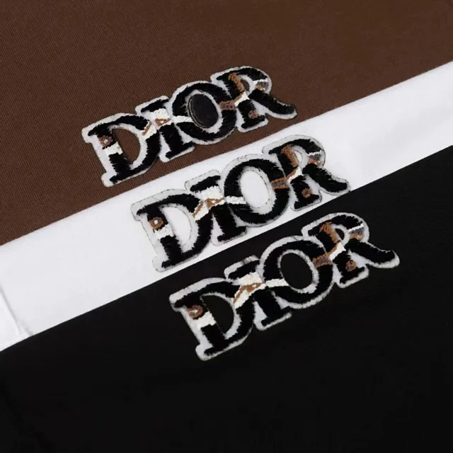 Dior T-Shirts Short-Sleeve Polo Shirt with Chest Logo product detail image 8