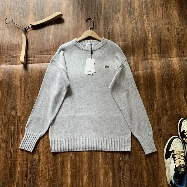 Lacoste Knitwear Crewneck crocodile-logo sweater product detail image 2