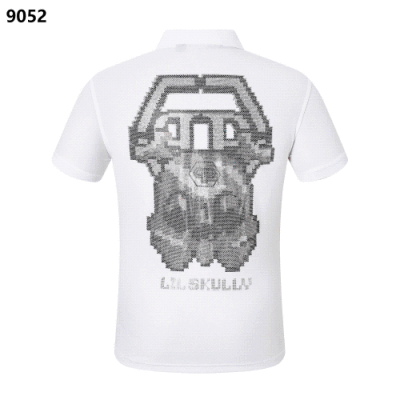 LIL SKULLY Pixel Skull Polo Shirt [40 styles]