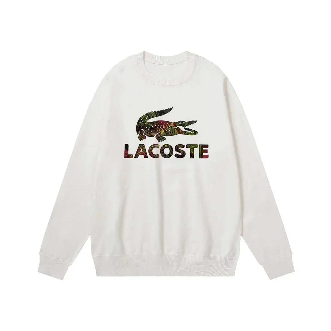 Lacoste Knitwear Crewneck crocodile-logo sweater — 28