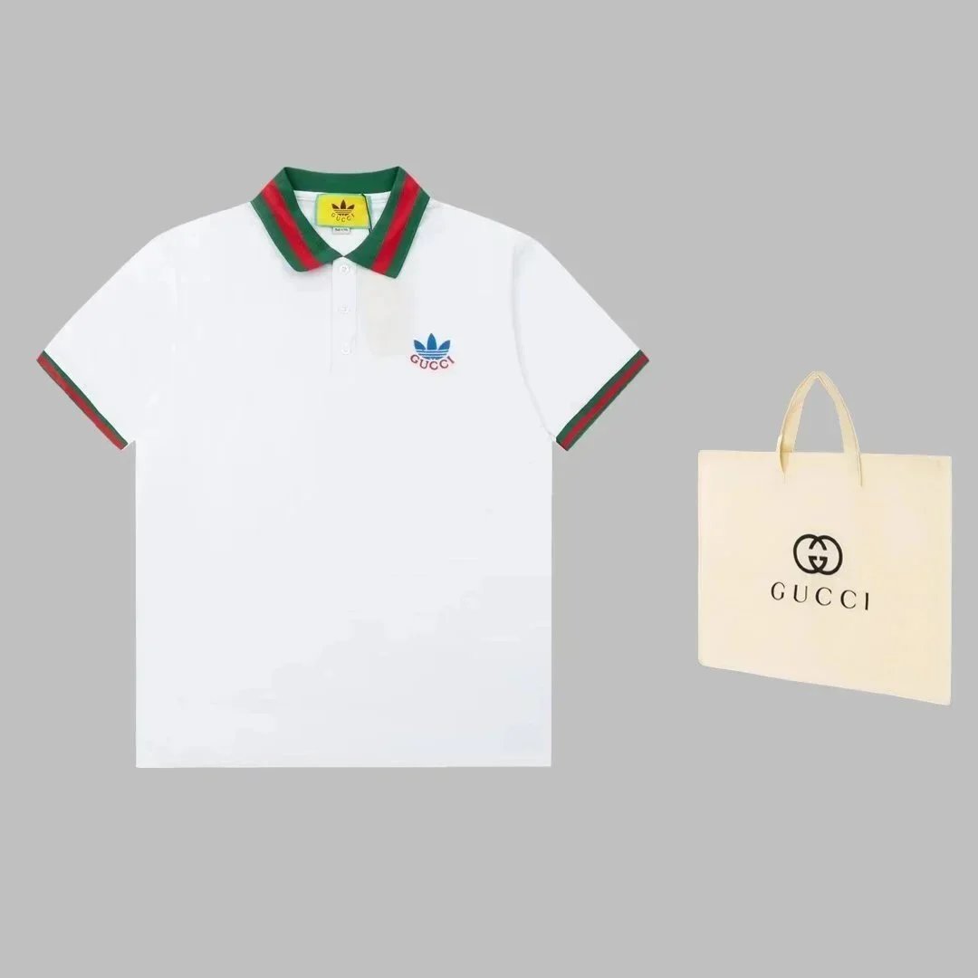 Gucci Shirts Short-Sleeve Polo Shirt with Trefoil Logo image 6